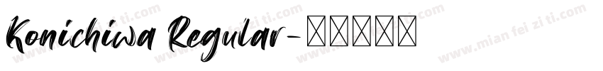 Konichiwa Regular字体转换